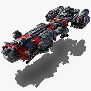 SF - Heavy Frigate MB8 Spacecraft 3D model