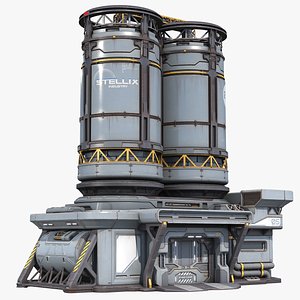 Sci-fi Building Silo PBR