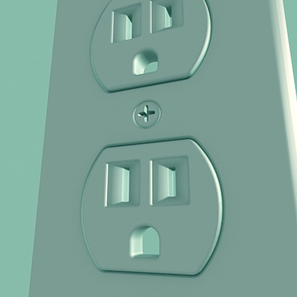 wall switch plug 3d 3ds