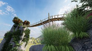 Wooden Bridge 3D