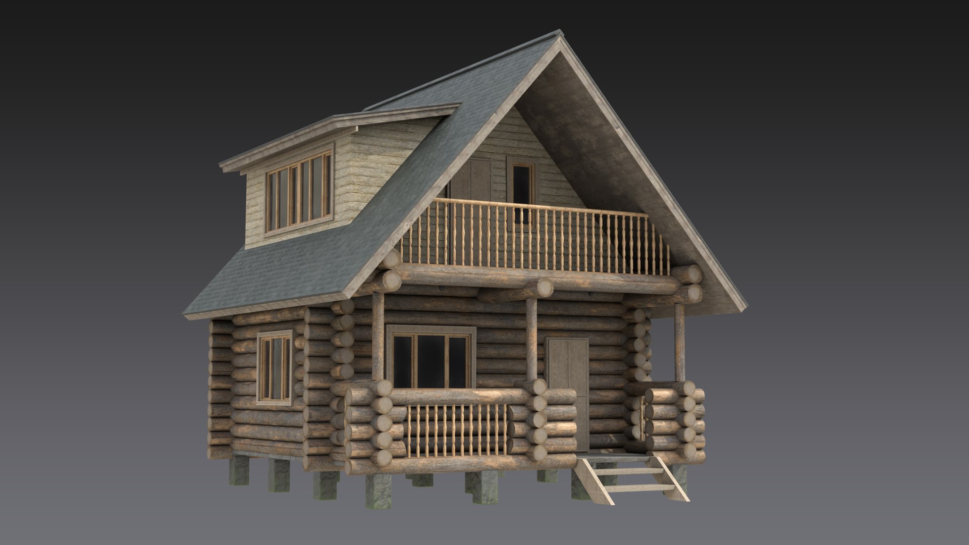 Wooden House 3d Model Turbosquid 1731947 3495