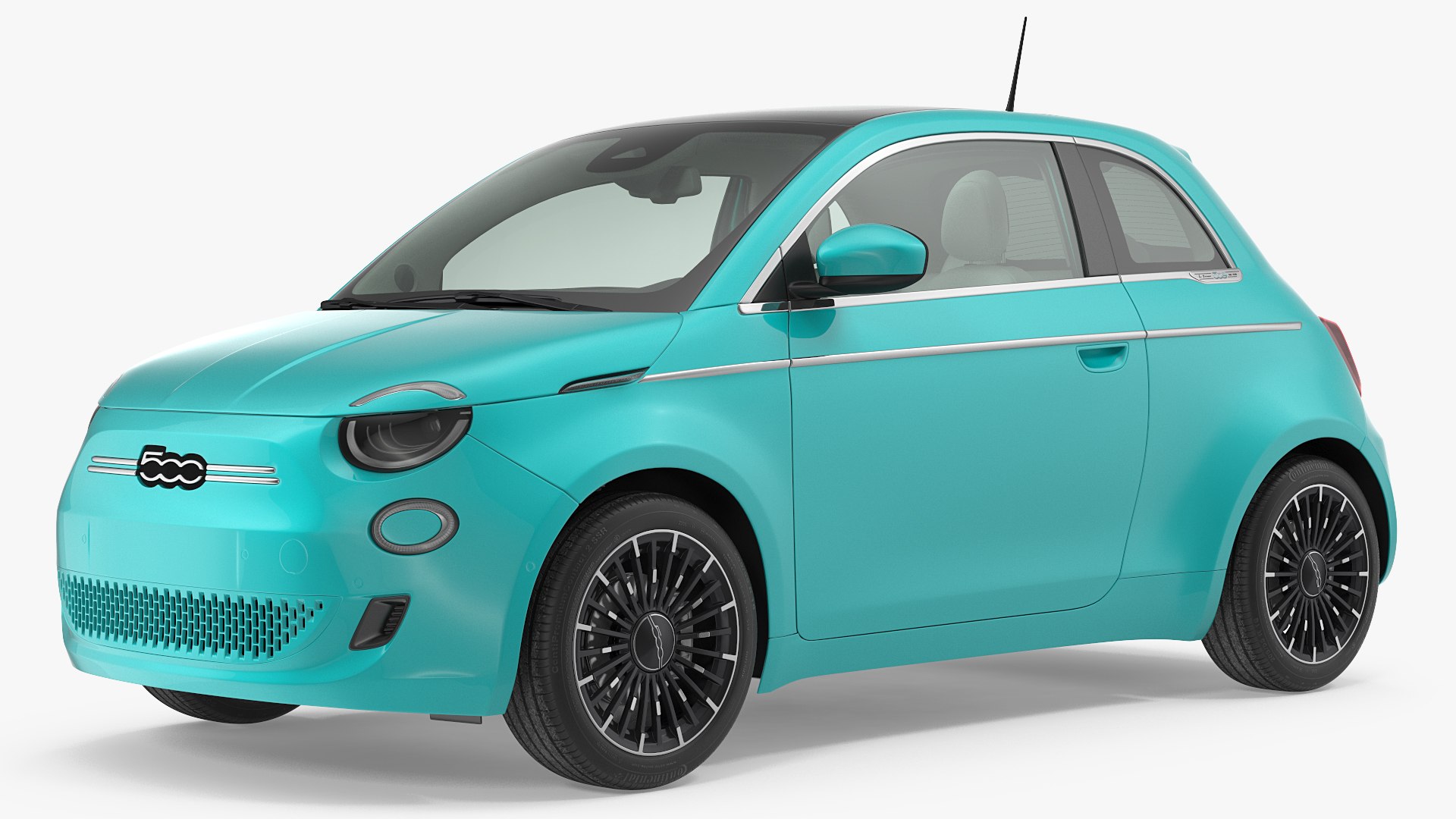 Fiat 500 La Prima Simple Interior 3D model preview