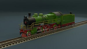 3D locomotive train vehicle model