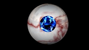 3D rigged eyeballs