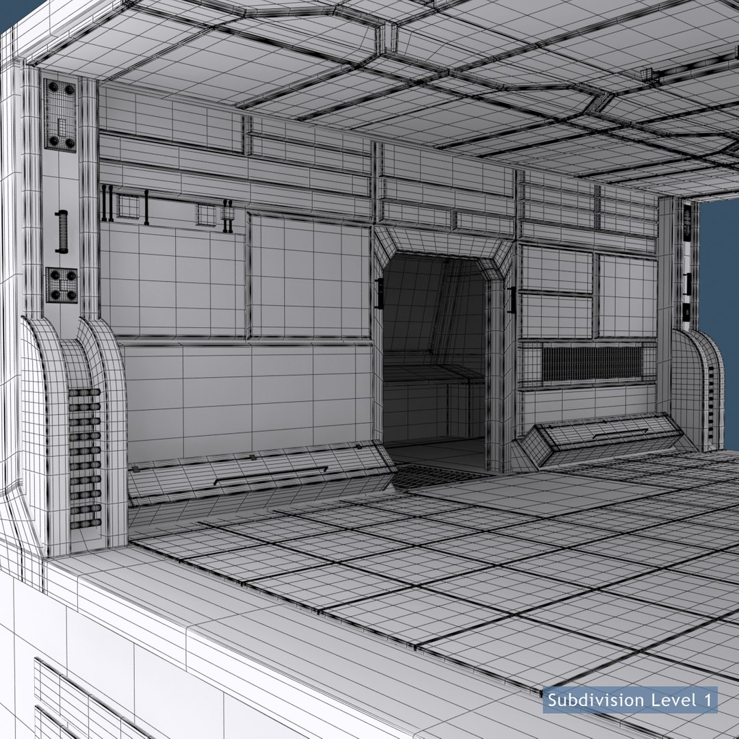 sci-fi gate 3d max