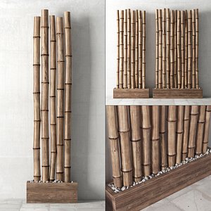 decor bamboo 3D model