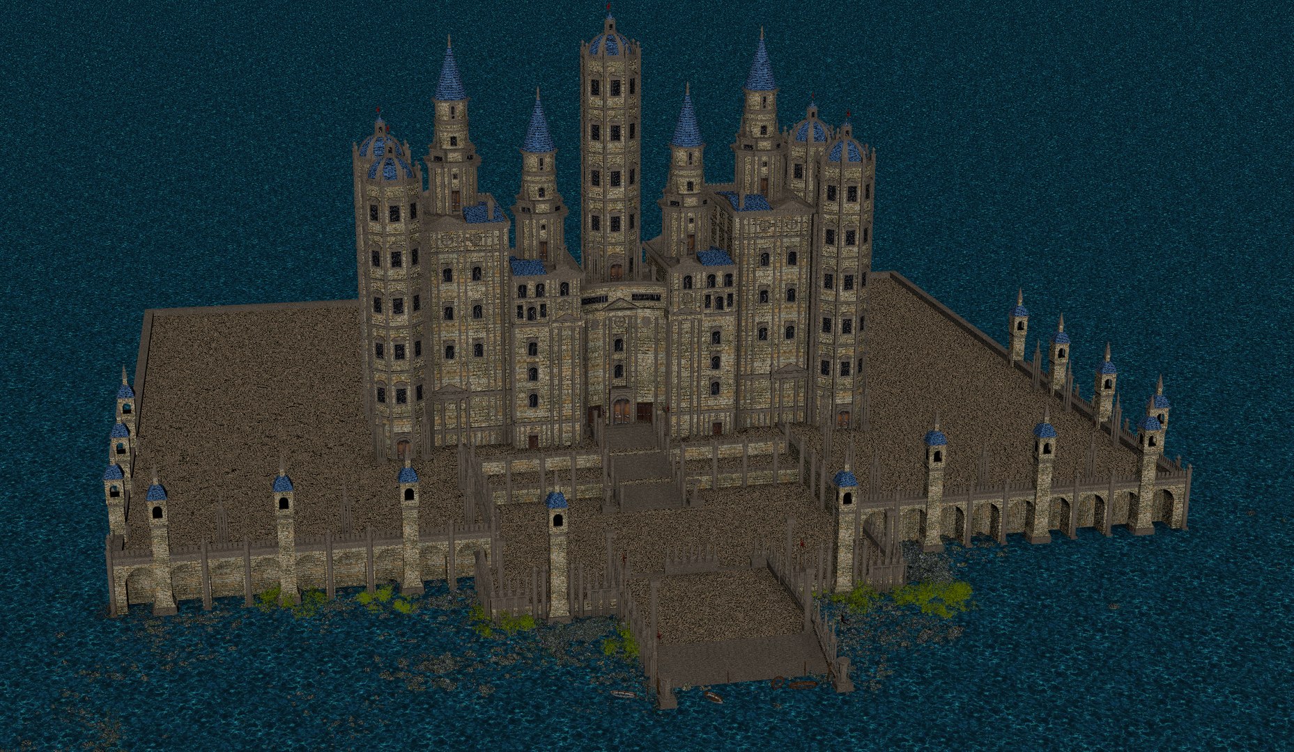 Fantasy Castle Port 3D - TurboSquid 1877665