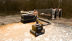 Machine Gun Firing Animated Turret 3D model