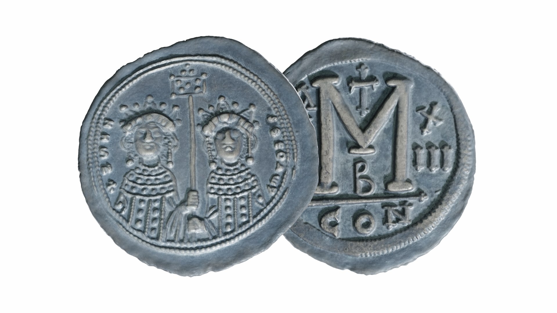 Ancient Coin ZOE AND THEODORA 3D Model TurboSquid 1938975