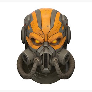 Humanoid helmet model