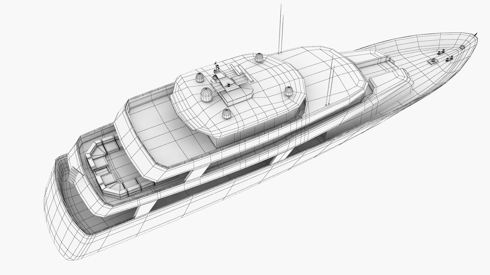 yacht 3d max