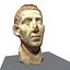 3d model bust roman