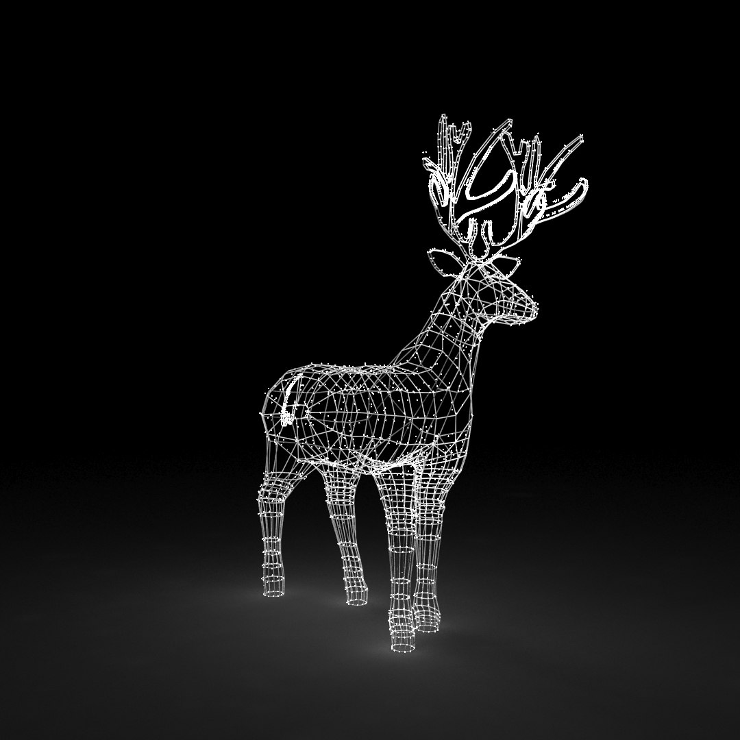 Christmas store lighted deer