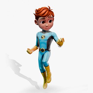 Stylized Superhero Boy