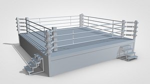 boxing ring 3d c4d