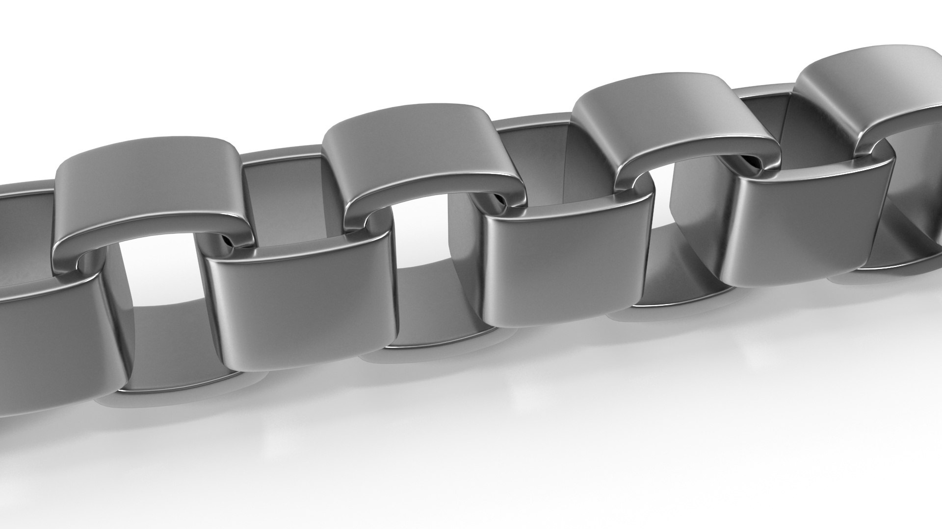 3D Jewelry Box Chain Silver Model - TurboSquid 2239785