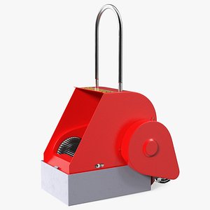 Industrial Shoes Cleaner Boot Boy Red 3D model