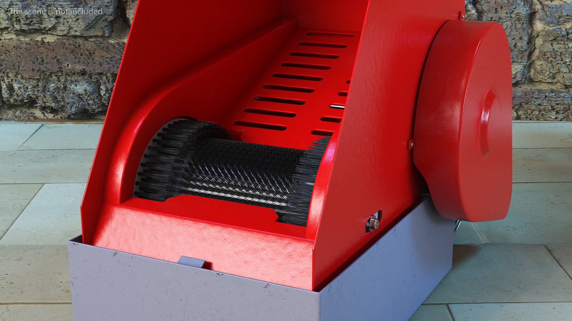 Industrial Shoes Cleaner Boot Boy Red 3D Model - TurboSquid 2073287