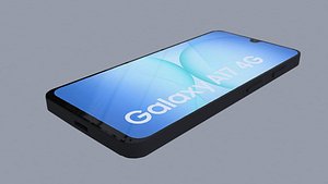 Samsung Galaxy A17 4G Black Color 3D Model