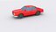 Low Polygon Red Car