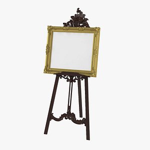 artwork display easel 3D model