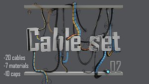 cable set 02 3D model
