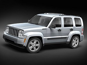 3d model jeep liberty cherokee suv