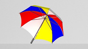 Beautiful Umbrella 3D Model 3D model
