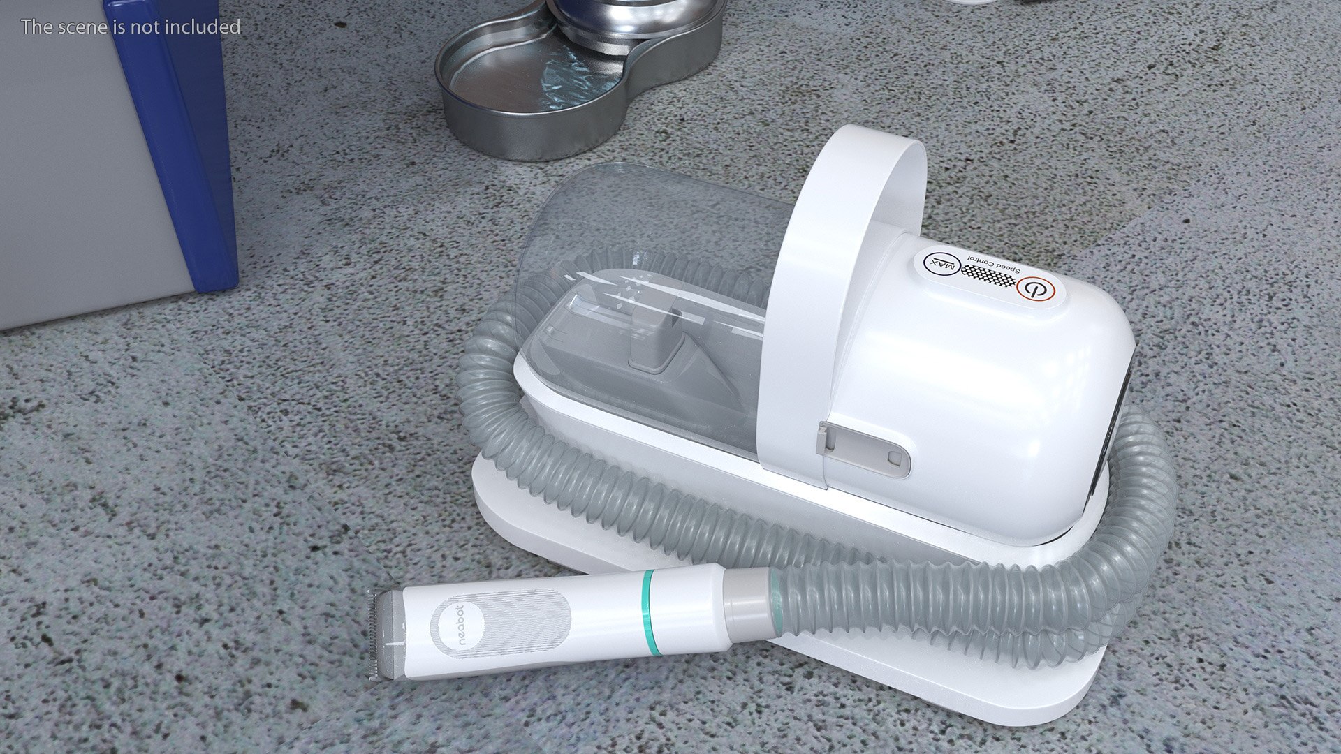 3D Pet Grooming Machine Neabot Folded White Model - TurboSquid 2166912