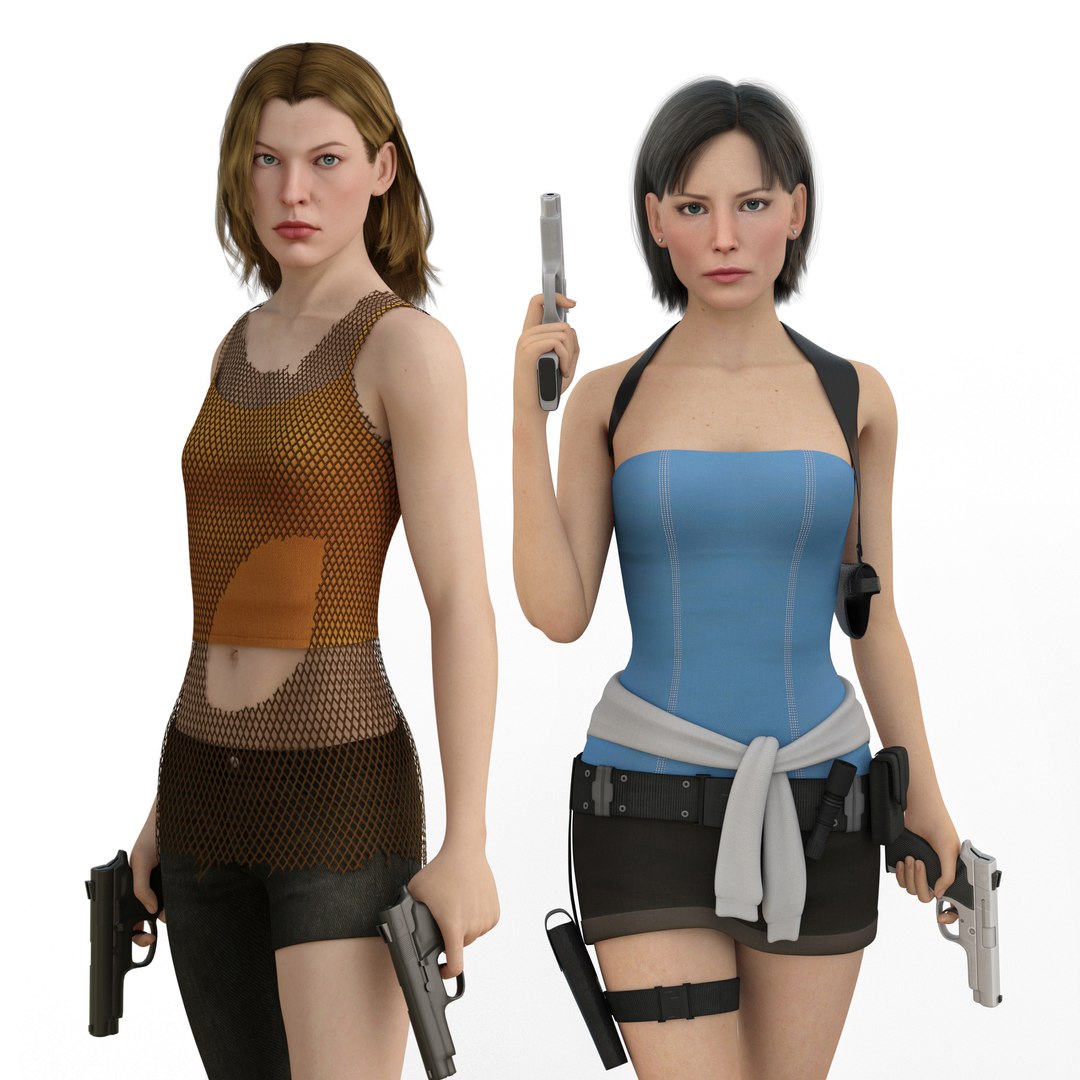 Resident Evil Jill 3d Model Turbosquid 1594298 3665