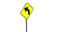 Road Sign W1-10aL