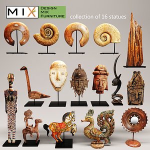 figurines design mix 3d max