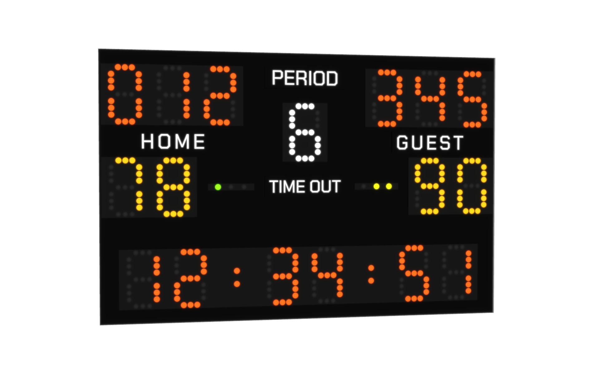 Scoreboard u-render 3D model - TurboSquid 1665198