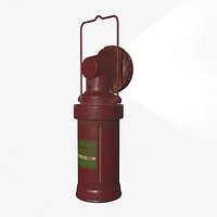 1930s VINTAGE   RED FLASHLIGH TORCH
