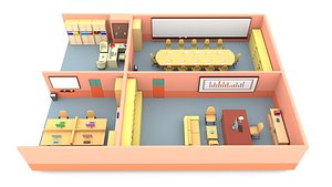 3D model office 02