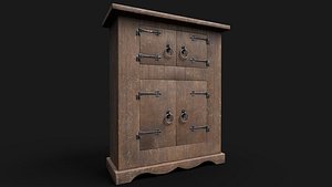 3D Cabinet Medieval M3 model