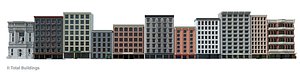 set buildings style 3D model