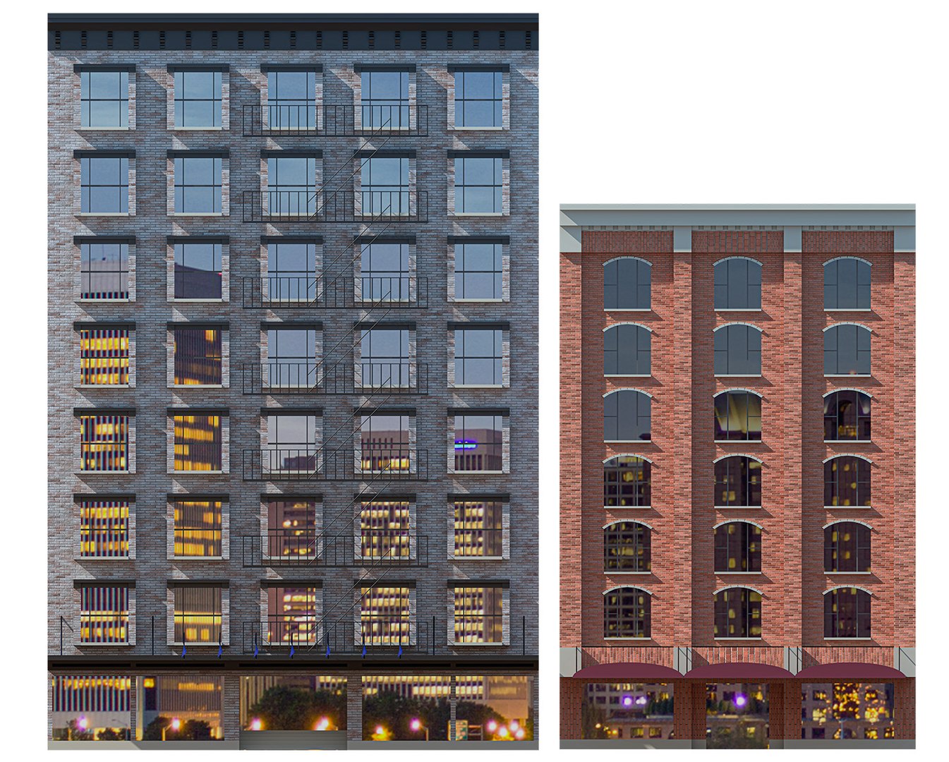 Set Buildings Style 3D Model - TurboSquid 1636167