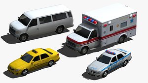City Vehicles x4
