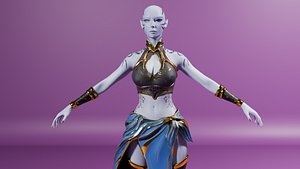 3D Mystic Empress  Stylized Fantasy Character