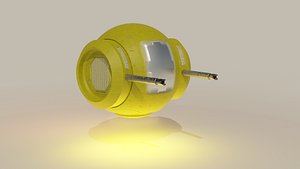 blender substance turret 3D model
