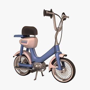 Cartoon Scooter Motorcycle