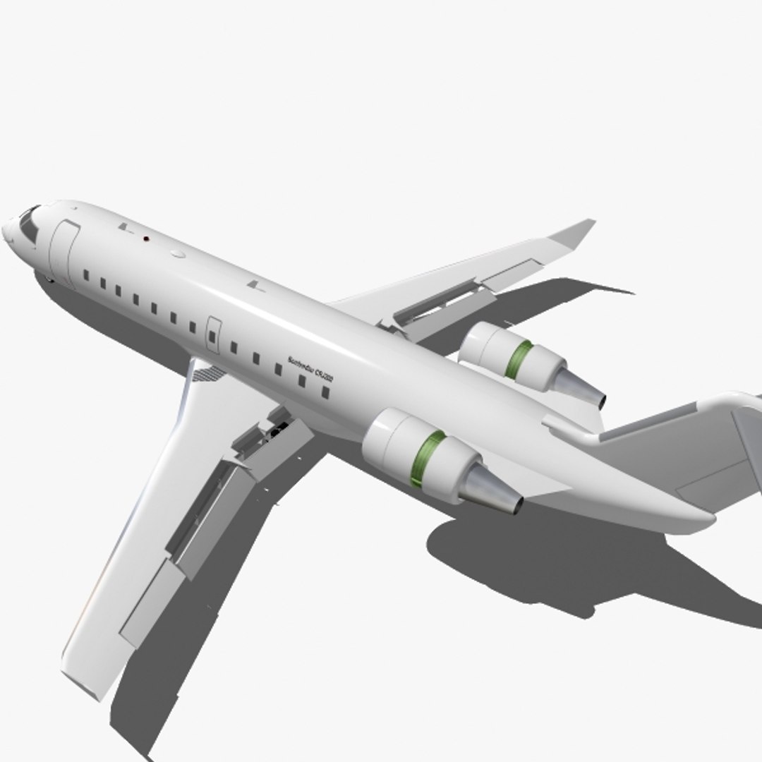 3d Model Bombardier Crj200 Crj