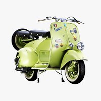 1946 Vespa Faro Basso Rust Scooter