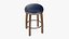 Blue Bar Counter Stool