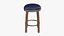 Blue Bar Counter Stool