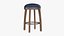 Blue Bar Counter Stool