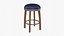Blue Bar Counter Stool