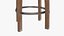Blue Bar Counter Stool