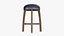 Blue Bar Counter Stool
